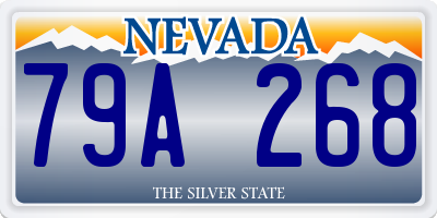 NV license plate 79A268