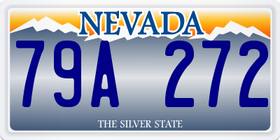 NV license plate 79A272