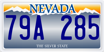 NV license plate 79A285