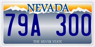 NV license plate 79A300