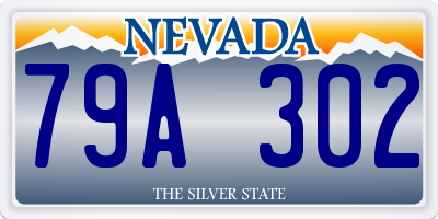 NV license plate 79A302