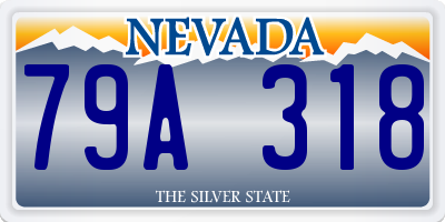 NV license plate 79A318