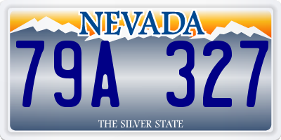 NV license plate 79A327