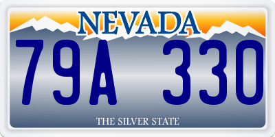 NV license plate 79A330