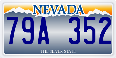 NV license plate 79A352