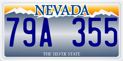 NV license plate 79A355