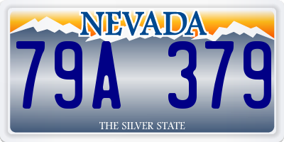 NV license plate 79A379
