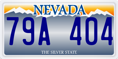 NV license plate 79A404