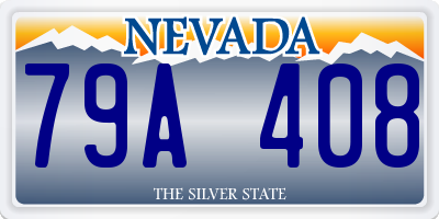 NV license plate 79A408