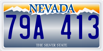 NV license plate 79A413