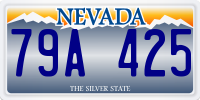 NV license plate 79A425
