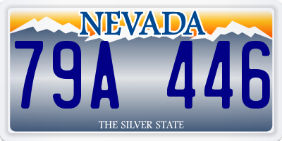 NV license plate 79A446