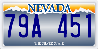 NV license plate 79A451