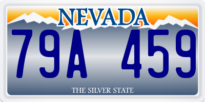 NV license plate 79A459