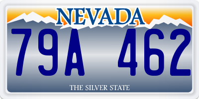 NV license plate 79A462