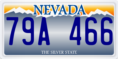 NV license plate 79A466