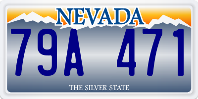 NV license plate 79A471