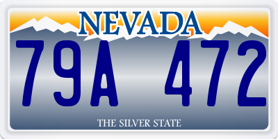 NV license plate 79A472