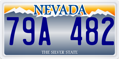 NV license plate 79A482