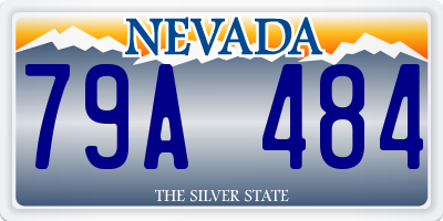 NV license plate 79A484