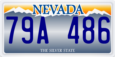 NV license plate 79A486