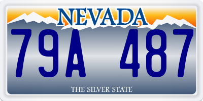 NV license plate 79A487