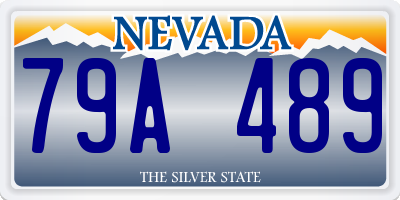 NV license plate 79A489