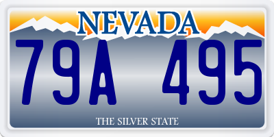 NV license plate 79A495