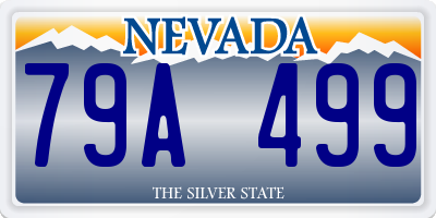 NV license plate 79A499