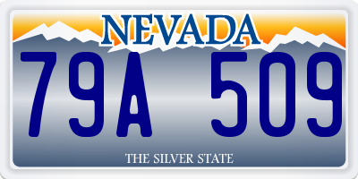 NV license plate 79A509