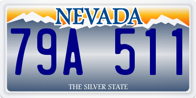 NV license plate 79A511