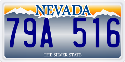 NV license plate 79A516