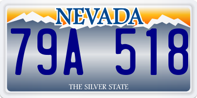 NV license plate 79A518