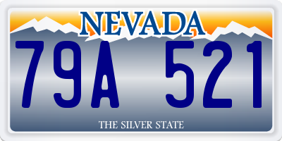 NV license plate 79A521