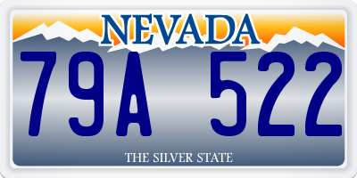 NV license plate 79A522