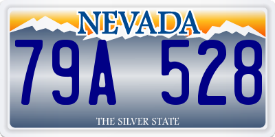 NV license plate 79A528