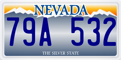 NV license plate 79A532