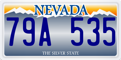 NV license plate 79A535