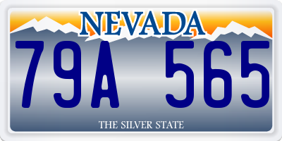 NV license plate 79A565