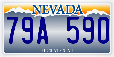 NV license plate 79A590