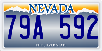 NV license plate 79A592