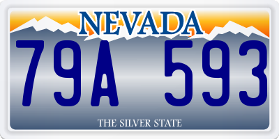 NV license plate 79A593