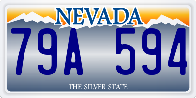 NV license plate 79A594