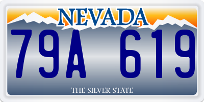 NV license plate 79A619