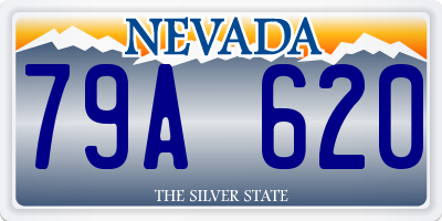 NV license plate 79A620