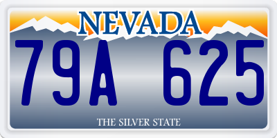 NV license plate 79A625
