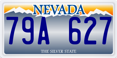 NV license plate 79A627