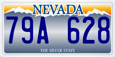 NV license plate 79A628