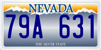 NV license plate 79A631