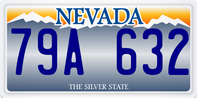 NV license plate 79A632